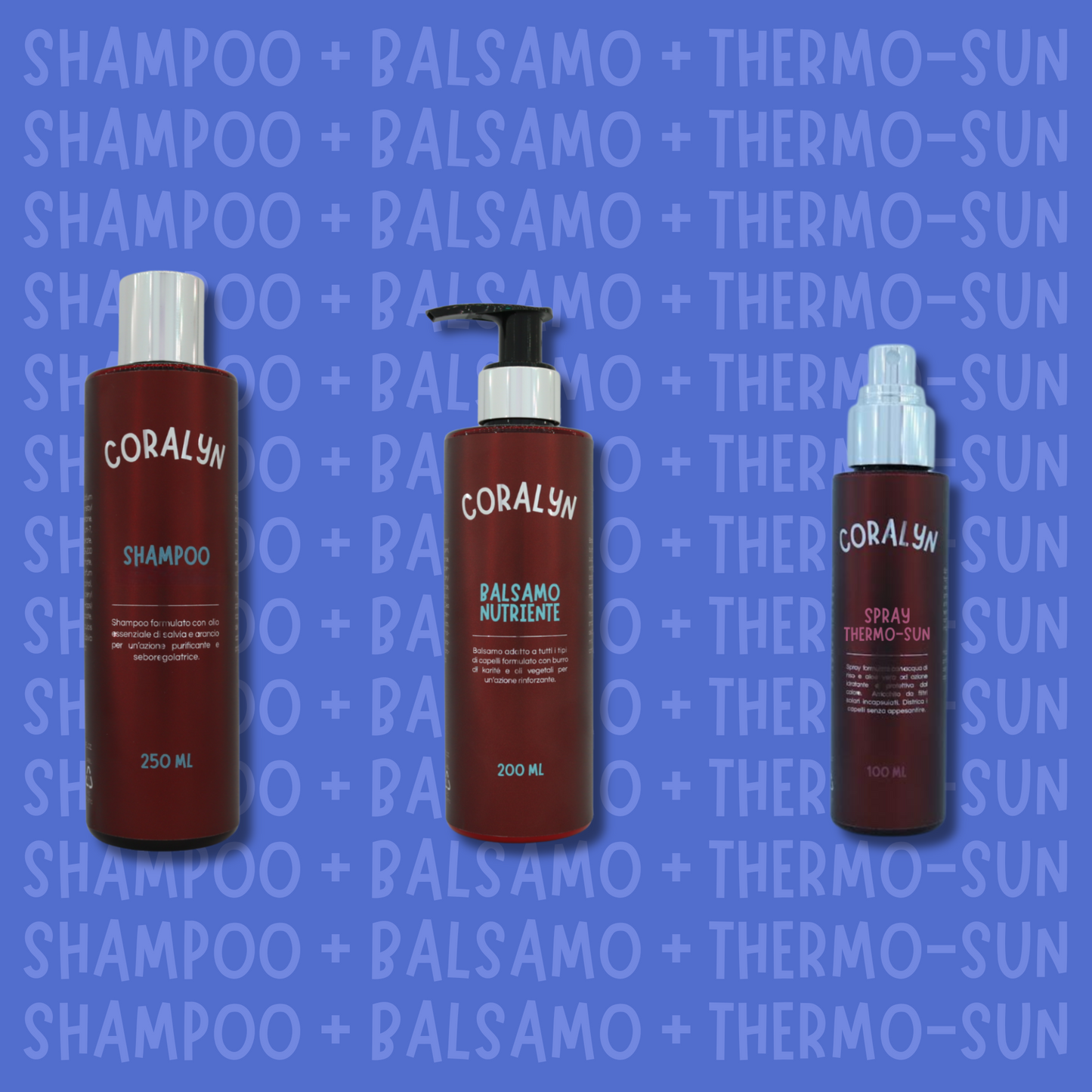 KIT Shampoo + Balsamo + Thermo-Sun