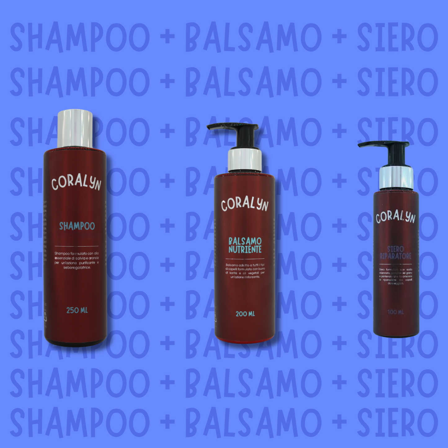 KIT Shampoo + Balsamo + Siero riparatore