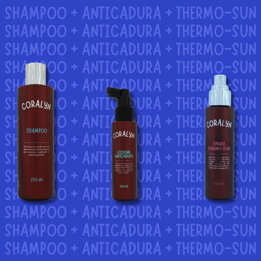 KIT Shampoo + Anticaduta + Thermo Sun