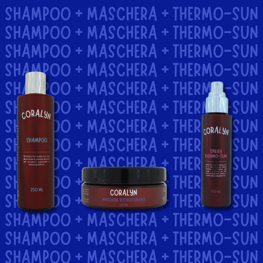 Kit Shampoo + Maschera + Thermo-Sun
